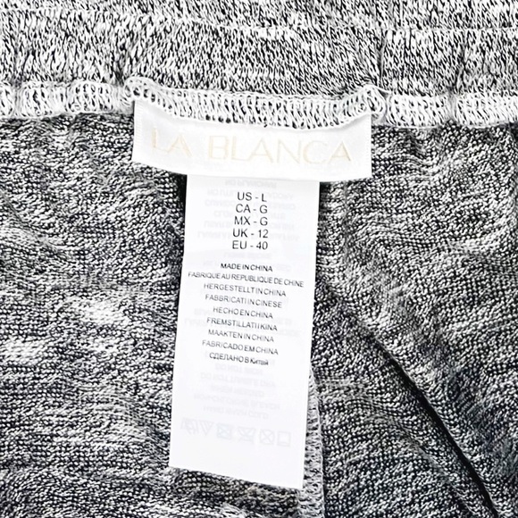 NWT La Blanca Knit Pull On Swim Shorts in Grey - Picture 3 of 5